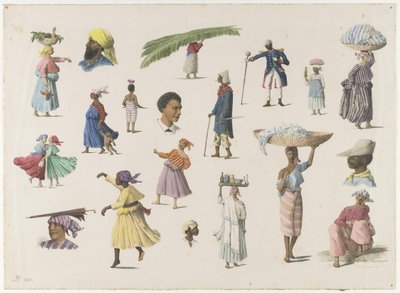 Various Types of Surinamese by Arnold Borret